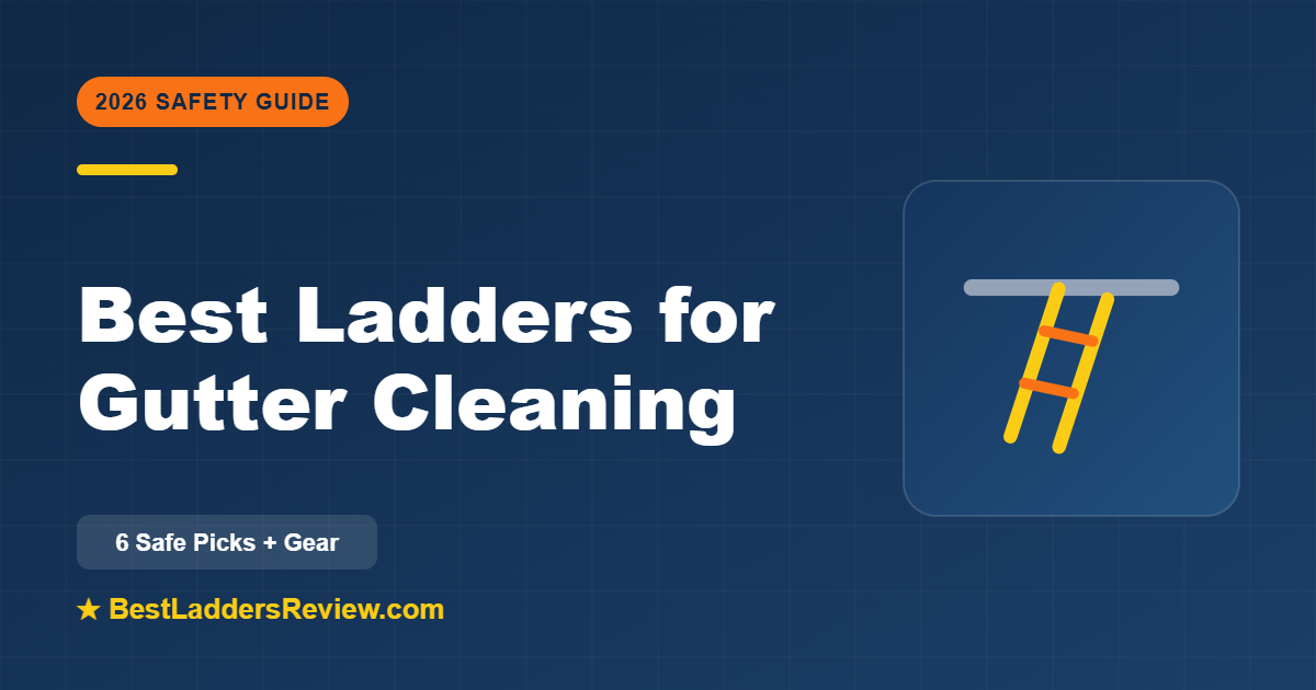 Best ladders for gutter cleaning 2026 — six safe picks plus standoff and leveler