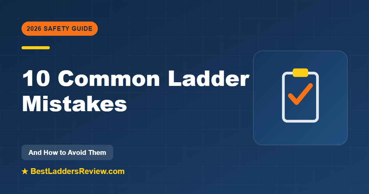 Common ladder mistakes and how to avoid them