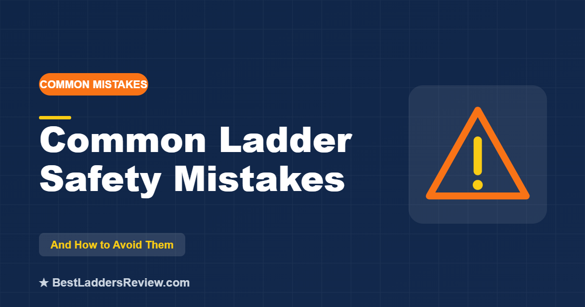 Common ladder safety mistakes and how to avoid them, 2026