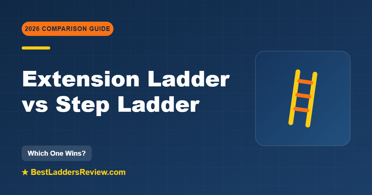 Extension ladder vs step ladder comparison 2026