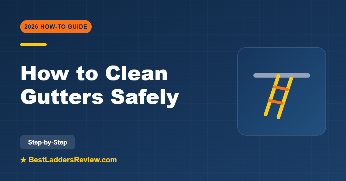 How to clean gutters safely step by step 2026