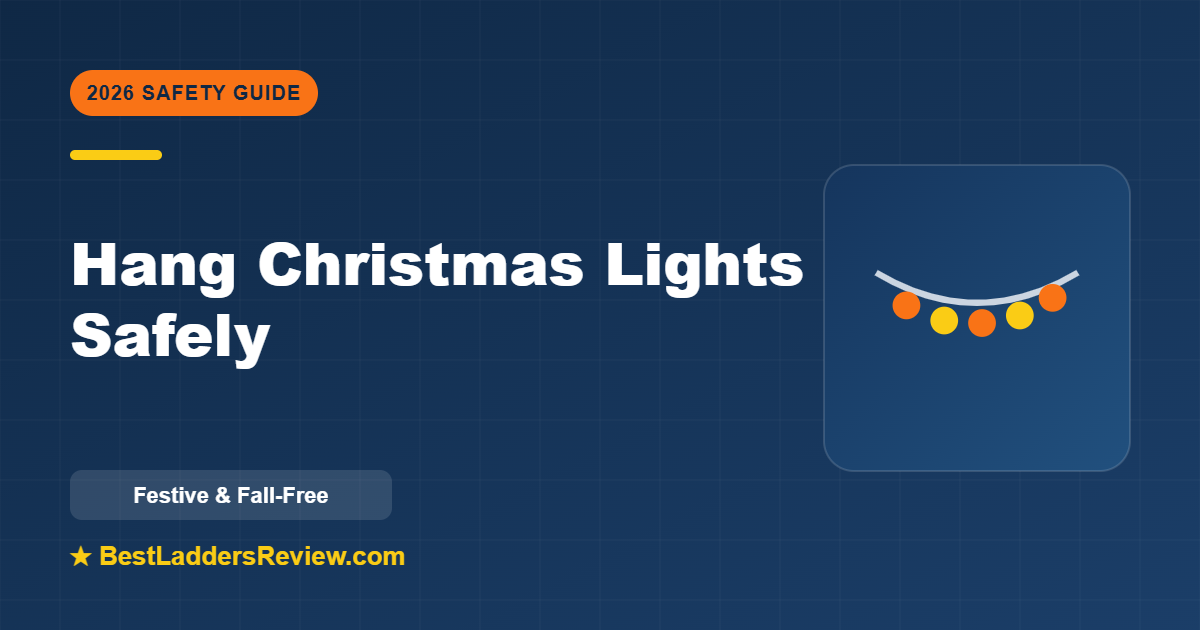 How to hang Christmas lights safely with a ladder 2026