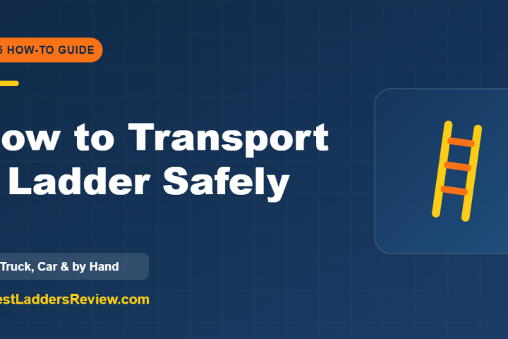 How to transport and carry a ladder safely 2026