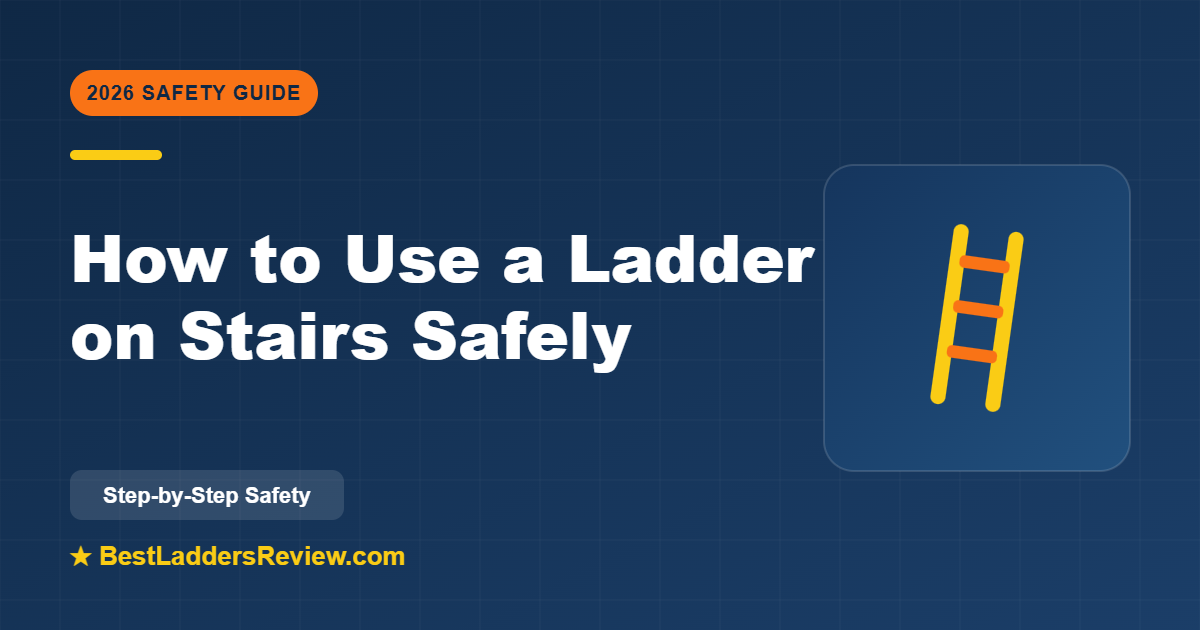 How to use a ladder on stairs safely 2026