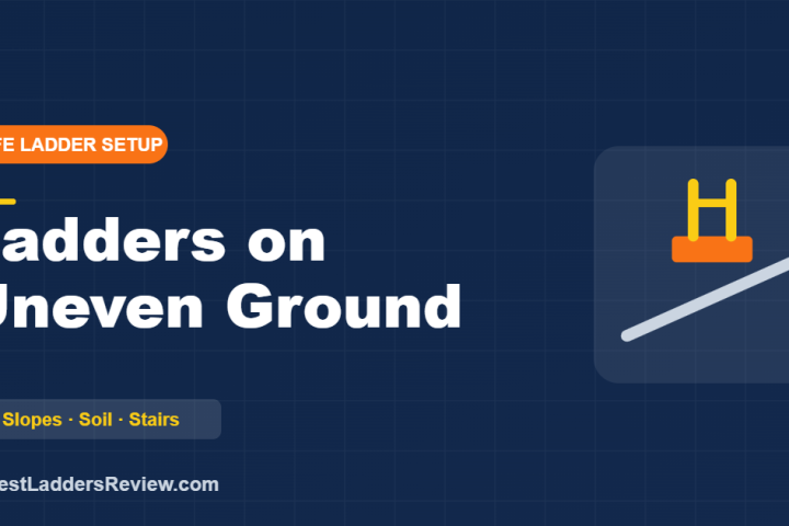 How to use a ladder on uneven ground, slopes and stairs in 2026