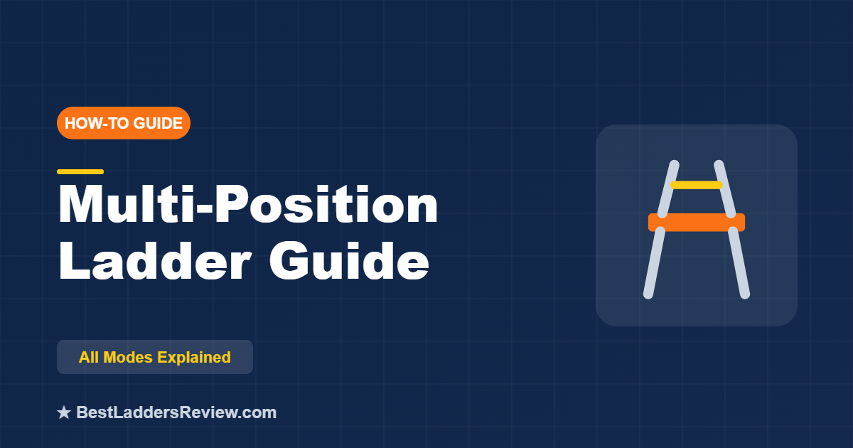 How to use a multi-position ladder, all modes explained, 2026