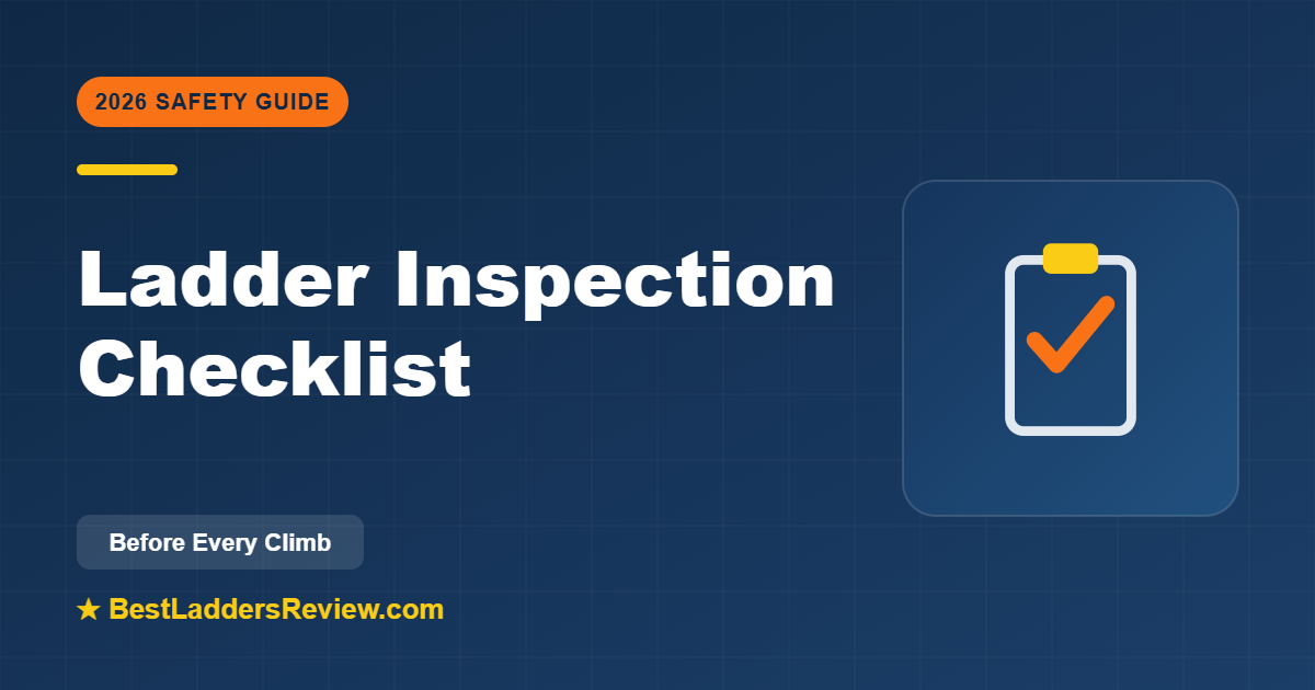 Ladder inspection checklist