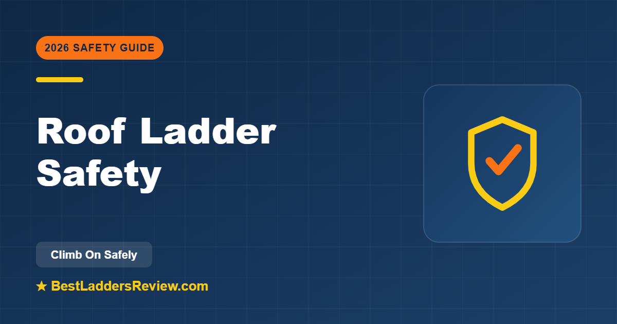 Roof ladder safety — how to get on a roof safely 2026