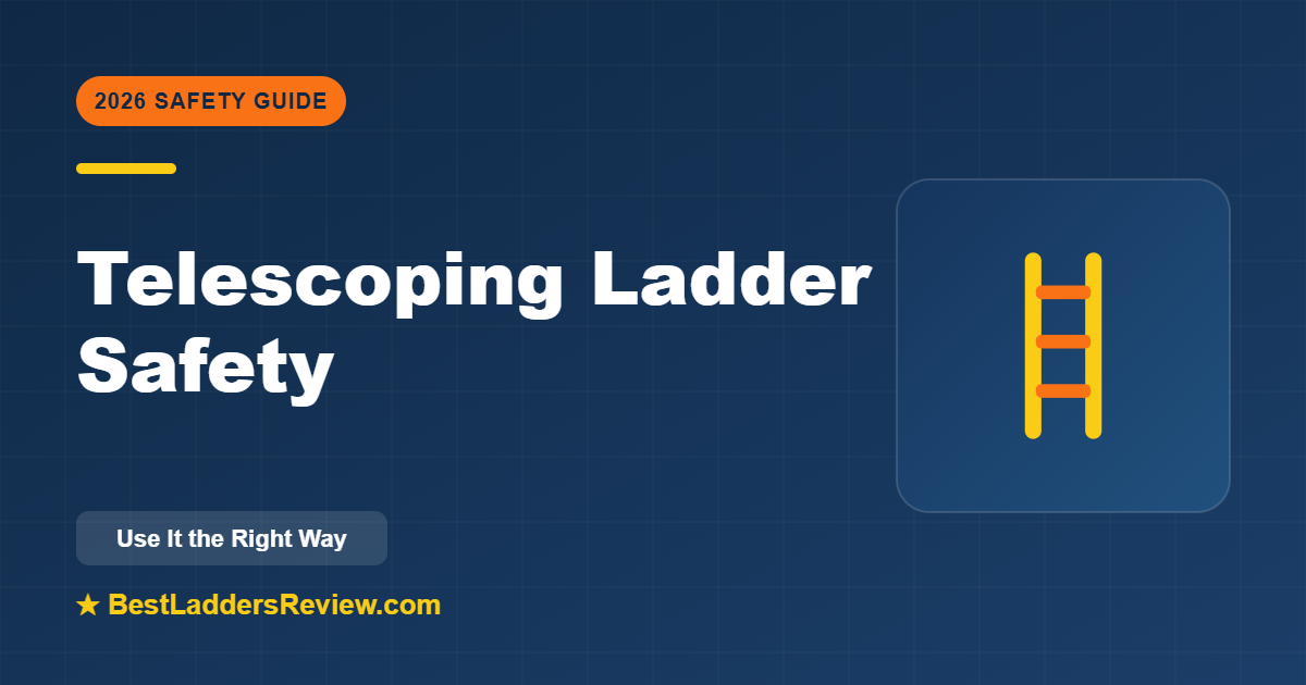 Telescoping ladder safety — how to use one correctly 2026
