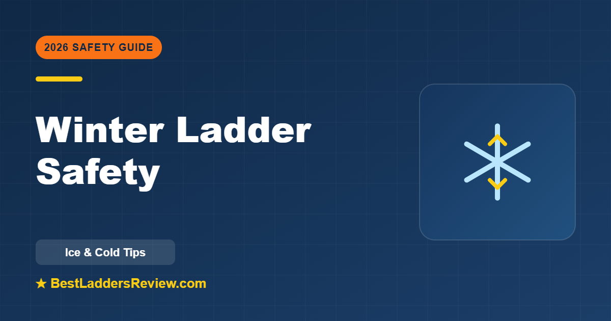 Winter ladder safety ice and cold 2026